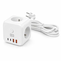 IN Prodlužovací kabel CUBE s USB nabíjením (553062)