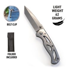 VELAMP IG351, Kapesní nůž, čepel 6,8 cm, zavírací, šedý