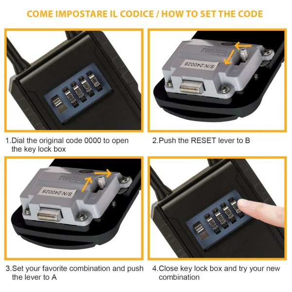 VELAMP Skrinka na kľúče IG014 s kódovou ochranou