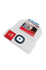 čiapka CAP09 s LED svetlom biela