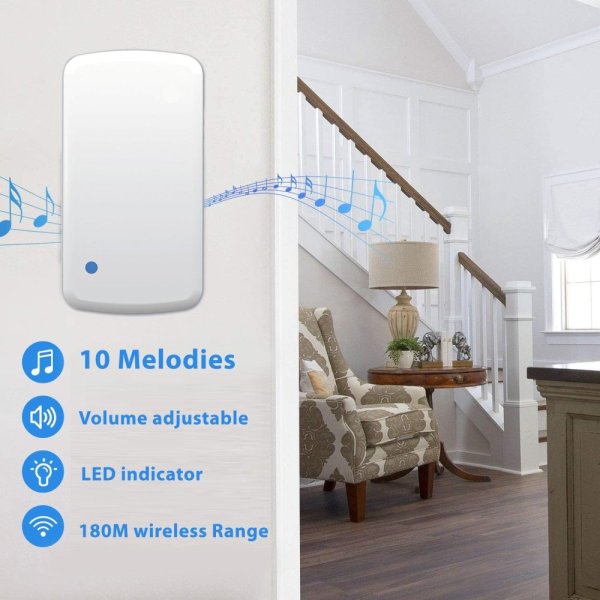 VELAMP DOM008 Bezdrátový zvonek s dynamem