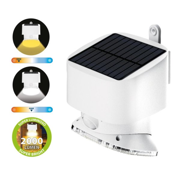 VELAMP LED solárne svetlo SL356 so senzorom