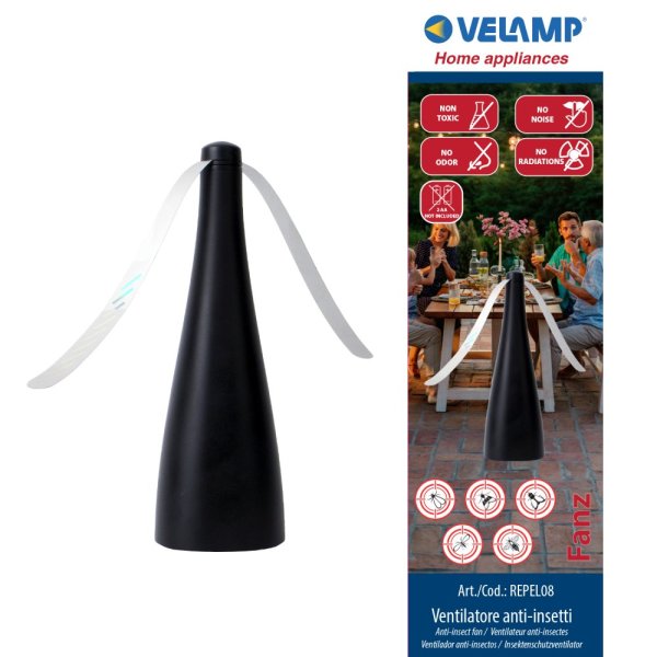 VELAMP REPEL08 Bateriový stolní ventilátor proti hmyzu
