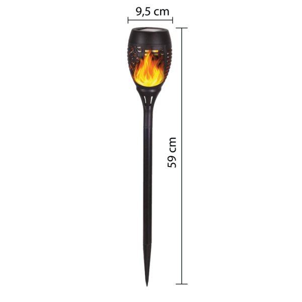 Súprava solárnych lámp SPK59 s efektom plameňa