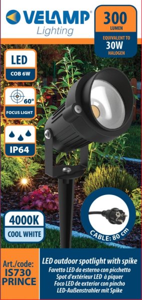 VELAMP Bodové zahradní svítidlo IS730