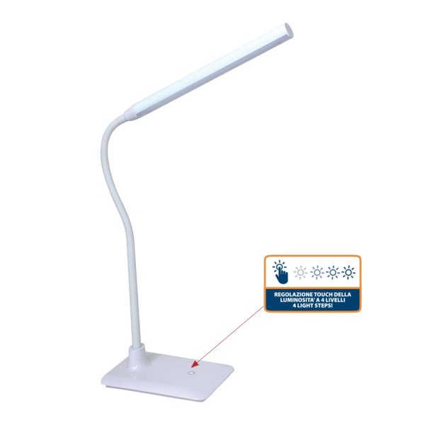VELAMP Stolná lampa 6W TL1606B s dotykovým spínačom