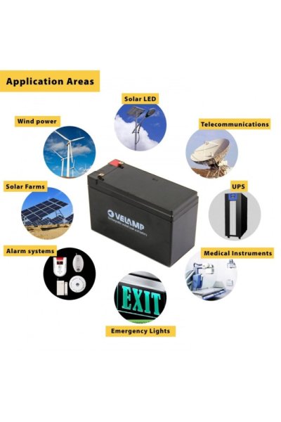 VELAMP 23724 Olovená batéria 12V 2,2Ah