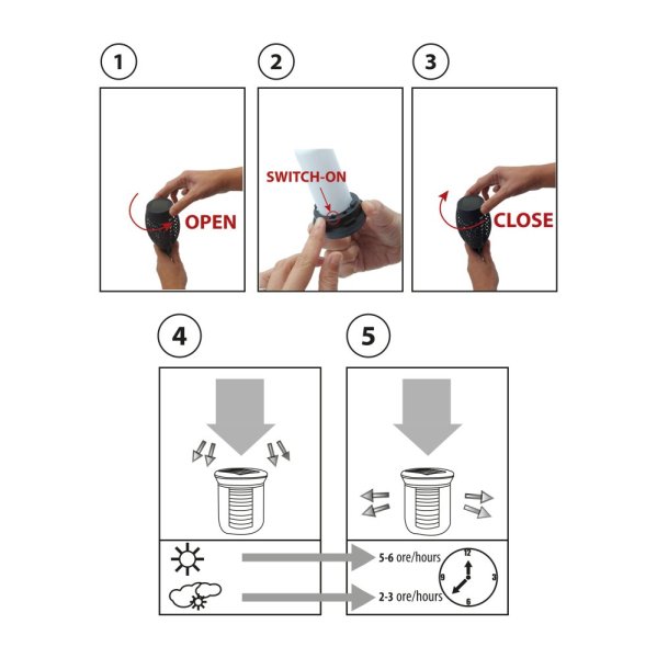 VELAMP Solární lampa SPK12 s efektem plamene