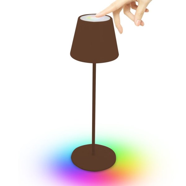 VELAMP Dobíjecí stolní RGB lampa TL1908-C s dotykovým spínačem