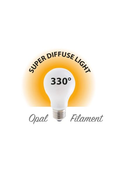 VELAMP OPAL FILAMENT žárovka 8W, E27, 3000K