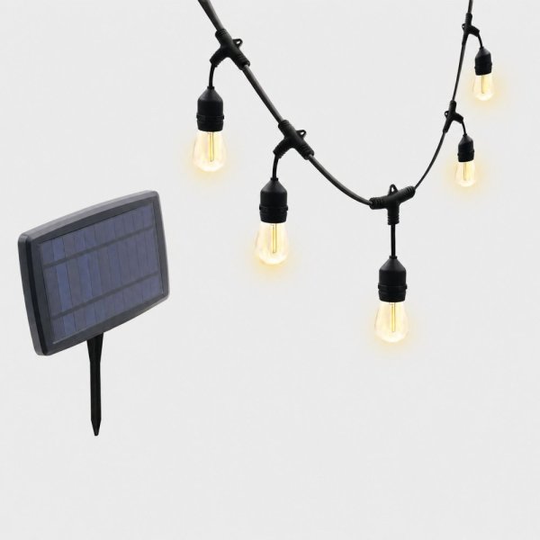 VELAMP LED svetelná reťaz PS070S so solárnym nabíjaním, 8m