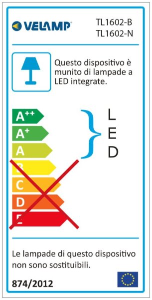 VELAMP Stolná lampa 7W TL1602N s dotykovým spínačom