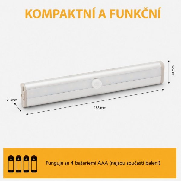 VELAMP 3W LED světlo LT011 se senzorem pohybu