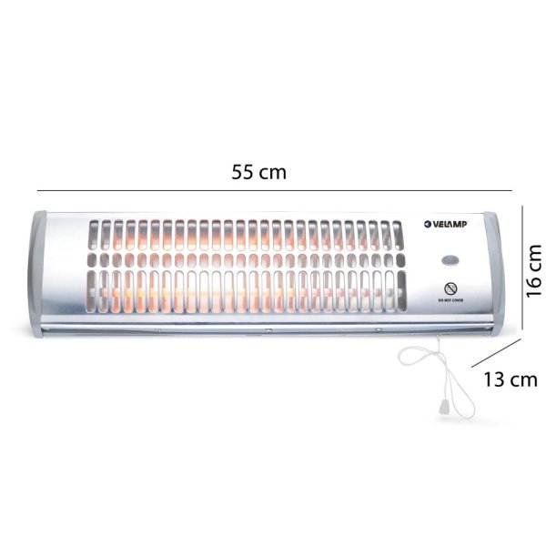 VELAMP PR304 nástenný kremíkový ohrievač 1200W