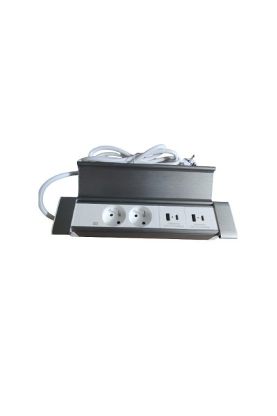 Vestavná zásuvková lišta IN 553048 se 2 zásuvkami a 2xUSB A+C