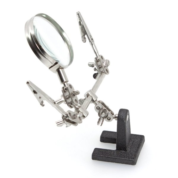 VELAMP LE036 Lupa se stojánkem a nastavitelnými klipy