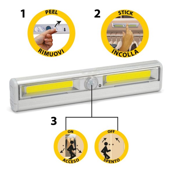 VELAMP 3W LED světlo LT011 se senzorem pohybu