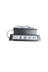 Vestavná zásuvková lišta IN 553048 se 2 zásuvkami a 2xUSB A+C