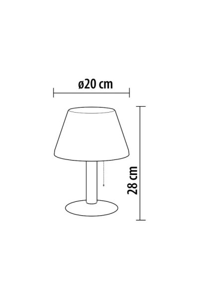 VELAMP Stolná LED lampa SL2048 so solárnym nabíjaním