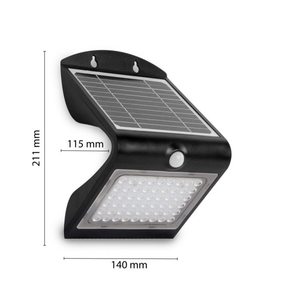 VELAMP LED solárne svetlo SL237 so senzorom