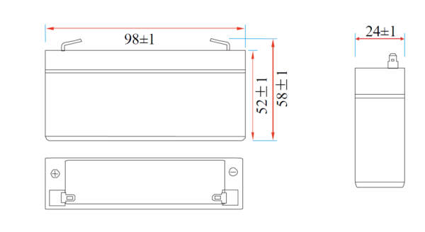 VELAMP 23720 Olověná baterie 6V 1,3Ah