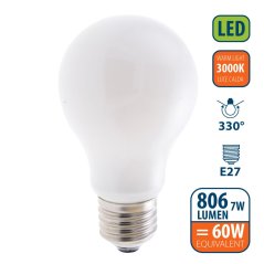 VELAMP OPÁLOVÁ VLÁKNOVÁ žiarovka 7W, E27, 3000K