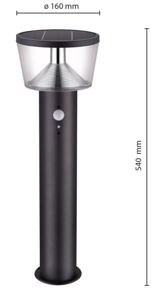 VELAMP LED solární světlo SL344 se senzorem