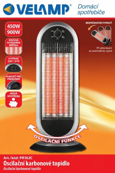 VELAMP Kremíkový ohrievač s osciláciou PR162C (900 W)