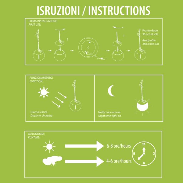 VELAMP Solárne závesné svetlo SPK20