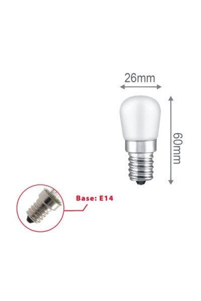 VELAMP LB902F-30K  LED žiarovka do chladničky 3W, E14, 3000K