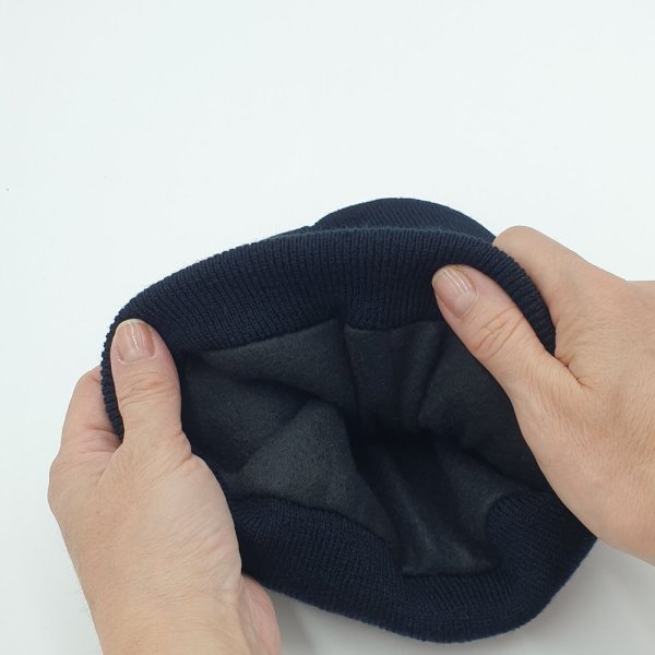 čiapka ORTHUS 2 so svetlom, odrazkou a zateplením čierna