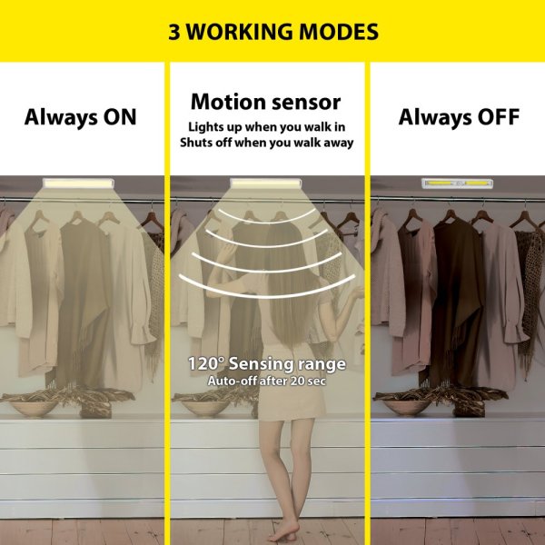 VELAMP 3W LED svetlo LT011 so senzorom pohybu