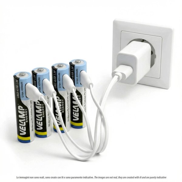 VELAMP LR03-4USB, nabíjacie batérie s USB-C