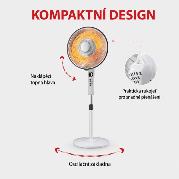 VELAMP Karbónový parabolický ohrievač PR140