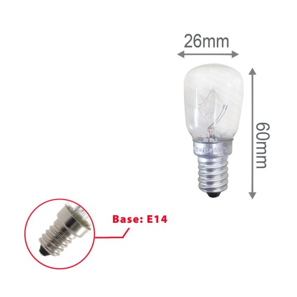 VELAMP LB903O-27K žárovka do trouby 15W, E14, 2700K