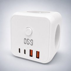 IN Rozbočovací zásuvka CUBE s USB nabíjením (553063)