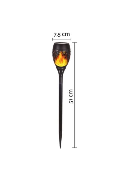 VELAMP Solární lampa SPK12 s efektem plamene