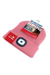 čiapka CAP11 s LED svetlom ružová
