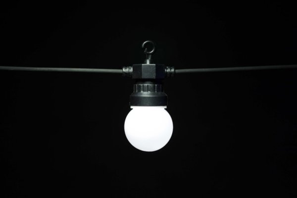 VELAMP Vonkajšia svetelná reťaz PS066 s 20 farebnými žiarovkami