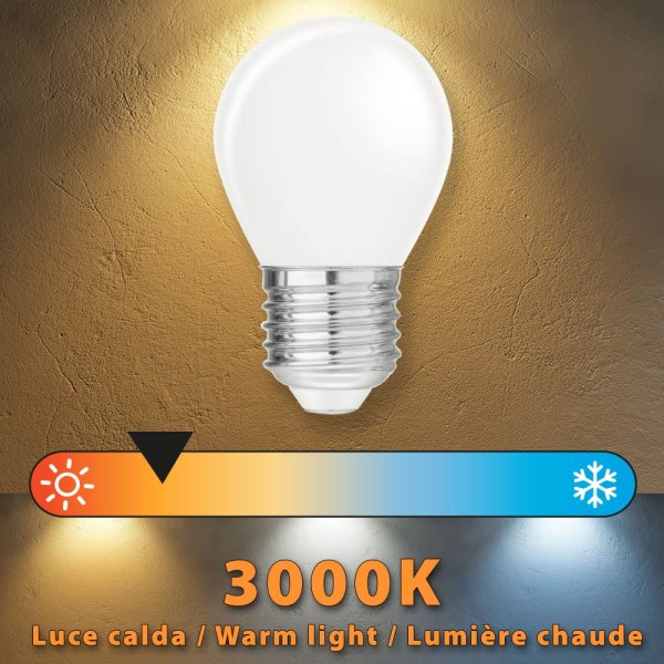 VELAMP OPÁLOVÁ VLÁKNOVÁ žiarovka 4W, E27, 3000K