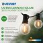 VELAMP LED světelný řetěz PS072S se solárním nabíjením, 15m
