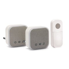 VELAMP DOM052 Súprava 2 zvončekov do zásuvky, 150m, 36 melódií