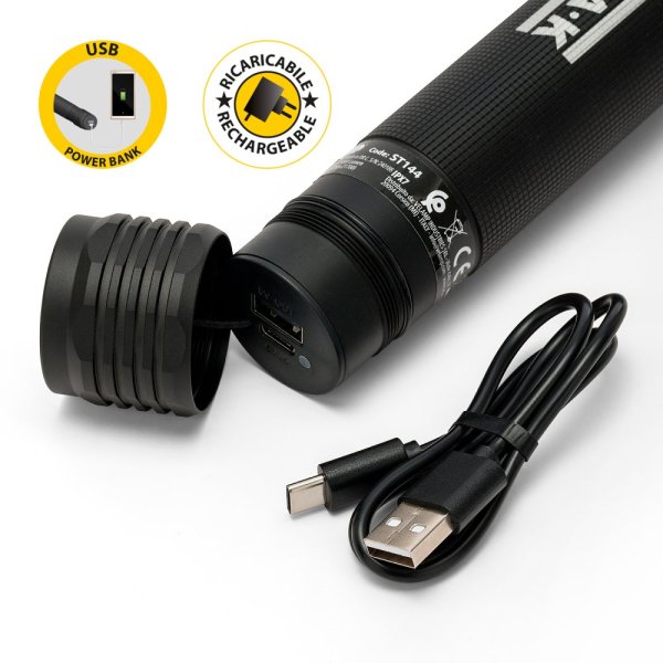 VELAMP ST144 Nabíjateľná LED baterka 40W