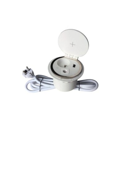 Zapustená lišta IN 553009, zásuvka, Qi nabíjanie, USB