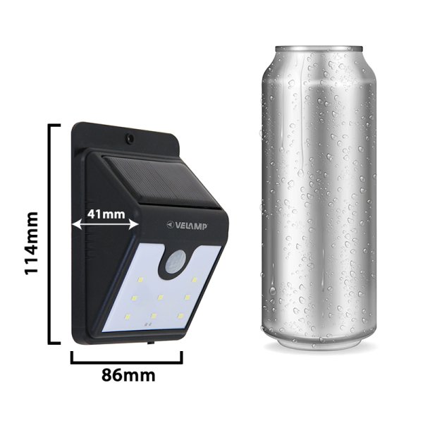 VELAMP LED solárne svetlo SL212 so senzorom-