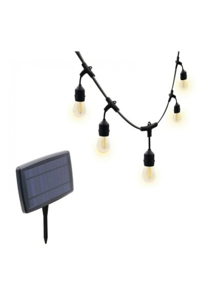 VELAMP LED světelný řetěz PS070S se solárním nabíjením, 8m