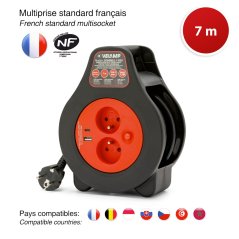 VELAMP DOMREEL-7-FRU  naviják se 7m kabelem