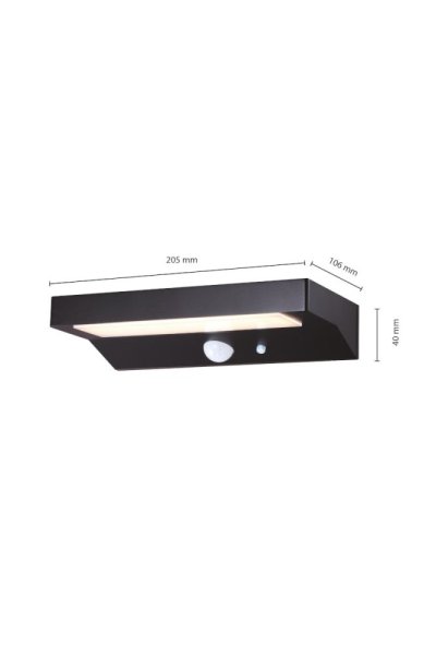 VELAMP LED solární světlo SL238 se senzorem
