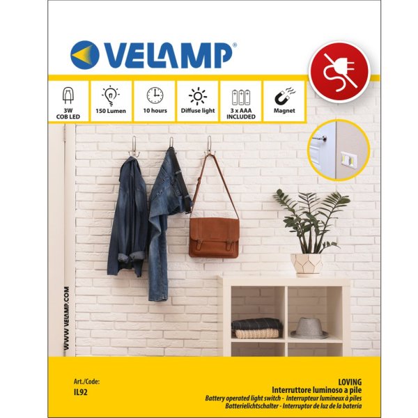 VELAMP IL92 LED svetlo s vypínačom