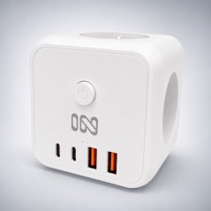 IN Rozbočovací zásuvka CUBE s USB nabíjením (553063)